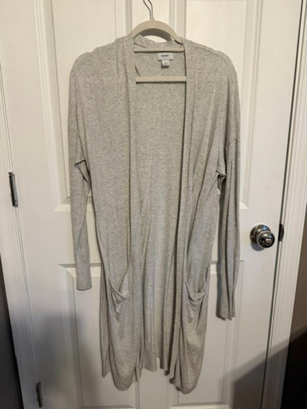 Old Navy Long Sleeved Duster Sweater Cardigan XL - heather gray